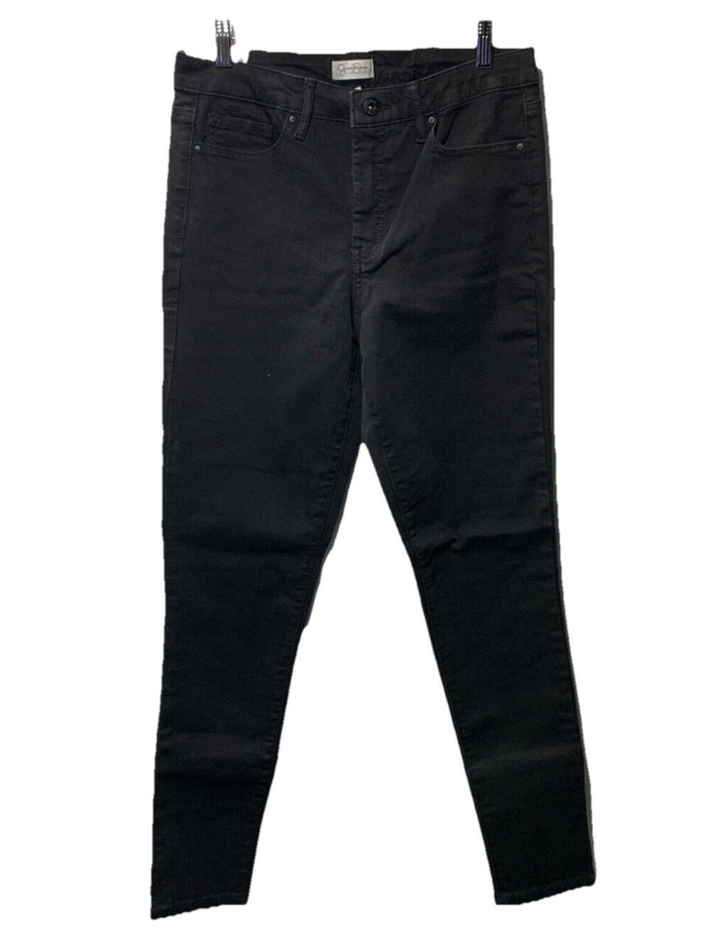Womens Jessica Simpson High Rise Skinny Jean Black Size 8 Long Pant with Pocket